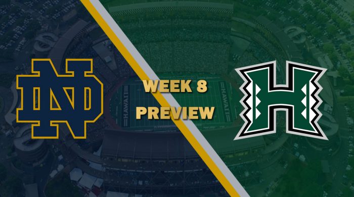 Notre Dame vs Hawaii