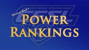 Michael Buck's Power Rankings