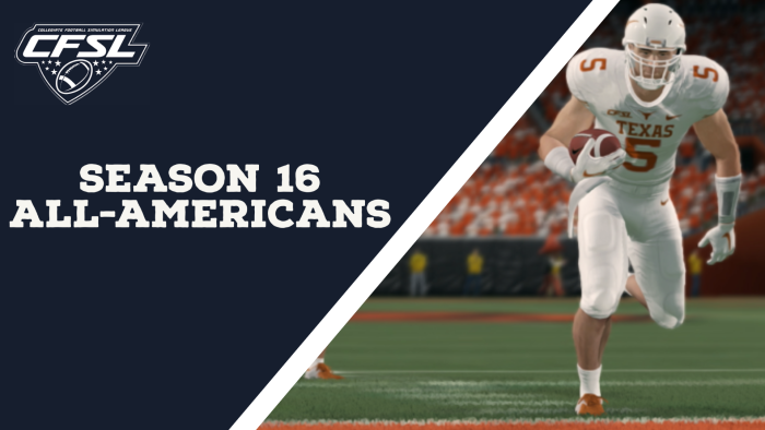 Season 16 All-Americans